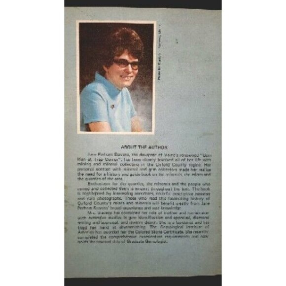MAINE'S TREASURE CHEST GEMS And MINERALS, Signed By JANE PERHAM STEVENS-1972 - Picture 5 of 5